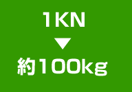 1KNは約100kg